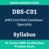 DBS-C01 Dumps Questions, DBS-C01 PDF, Database Specialty Exam Questions PDF, AWS DBS-C01 Dumps Free, Database Specialty Official Cert Guide PDF
