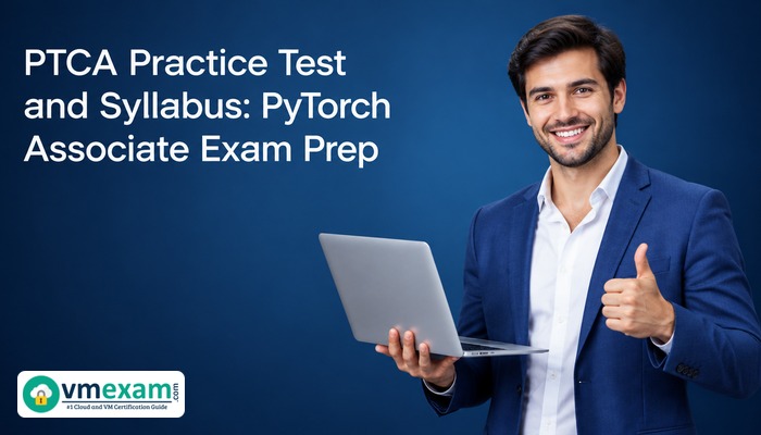 PTCA practice test and syllabus cover for the PyTorch Certified Associate exam