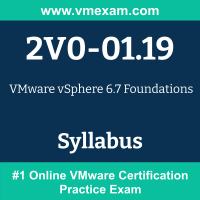 vMware vSphere 6.7 Foundations VCP6.7-DCV Exam 2V0-01.19 Test QA PDF+Simulator 