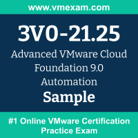 3V0-21.25 Braindumps, 3V0-21.25 Exam Dumps, 3V0-21.25 Examcollection, 3V0-21.25 Questions PDF, 3V0-21.25 Sample Questions, Advanced VMware Cloud Foundation Automation Dumps, Advanced VMware Cloud Foundation Automation Official Cert Guide PDF, Advanced VMware Cloud Foundation Automation VCE, Advanced VMware Cloud Foundation Automation PDF