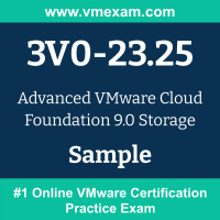 3V0-23.25 Braindumps, 3V0-23.25 Exam Dumps, 3V0-23.25 Examcollection, 3V0-23.25 Questions PDF, 3V0-23.25 Sample Questions, Advanced VMware Cloud Foundation Storage Dumps, Advanced VMware Cloud Foundation Storage Official Cert Guide PDF, Advanced VMware Cloud Foundation Storage VCE, Advanced VMware Cloud Foundation Storage PDF