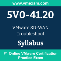 5V0-41.20 Dumps Questions, 5V0-41.20 PDF, SD-WAN Troubleshoot Exam Questions PDF, VMware 5V0-41.20 Dumps Free, SD-WAN Troubleshoot Official Cert Guide PDF, VMware SD-WAN Troubleshoot Dumps, VMware SD-WAN Troubleshoot PDF