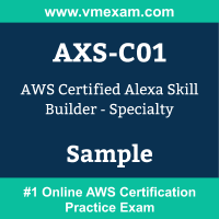 AXS-C01 Braindumps, AXS-C01 Exam Dumps, AXS-C01 Examcollection, AXS-C01 Questions PDF, AXS-C01 Sample Questions, Alexa Skill Builder Specialty Dumps, Alexa Skill Builder Specialty Official Cert Guide PDF, Alexa Skill Builder Specialty VCE