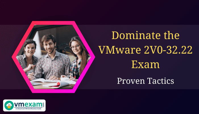 Group of people discussing VMware 2V0-32.22 exam strategies.