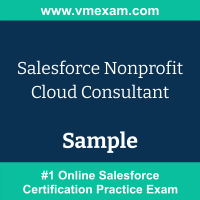 Nonprofit Cloud Consultant Exam Dumps, Nonprofit Cloud Consultant Examcollection, Nonprofit Cloud Consultant Braindumps, Nonprofit Cloud Consultant Questions PDF, Nonprofit Cloud Consultant VCE, Nonprofit Cloud Consultant Sample Questions, Nonprofit Cloud Consultant Official Cert Guide PDF, Salesforce Nonprofit Cloud Consultant PDF