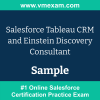 Tableau CRM and Einstein Discovery Consultant Exam Dumps, Tableau CRM and Einstein Discovery Consultant Examcollection, Tableau CRM and Einstein Discovery Consultant Braindumps, Tableau CRM and Einstein Discovery Consultant Questions PDF, Tableau CRM and Einstein Discovery Consultant VCE, Tableau CRM and Einstein Discovery Consultant Sample Questions, Tableau CRM and Einstein Discovery Consultant Official Cert Guide PDF, Salesforce Tableau CRM and Einstein Discovery Consultant PDF