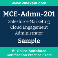 MCE-Admn-201 Braindumps, MCE-Admn-201 Exam Dumps, MCE-Admn-201 Examcollection, MCE-Admn-201 Questions PDF, MCE-Admn-201 Sample Questions, Marketing Cloud Engagement Administrator Dumps, Marketing Cloud Engagement Administrator Official Cert Guide PDF, Marketing Cloud Engagement Administrator VCE, Salesforce Marketing Cloud Engagement Administrator PDF