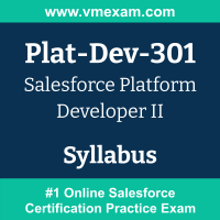 Plat-Dev-301 Dumps Questions, Plat-Dev-301 PDF, Platform Developer II Exam Questions PDF, Salesforce Plat-Dev-301 Dumps Free, PDII Official Cert Guide PDF, Salesforce PDII Dumps, Salesforce PDII PDF