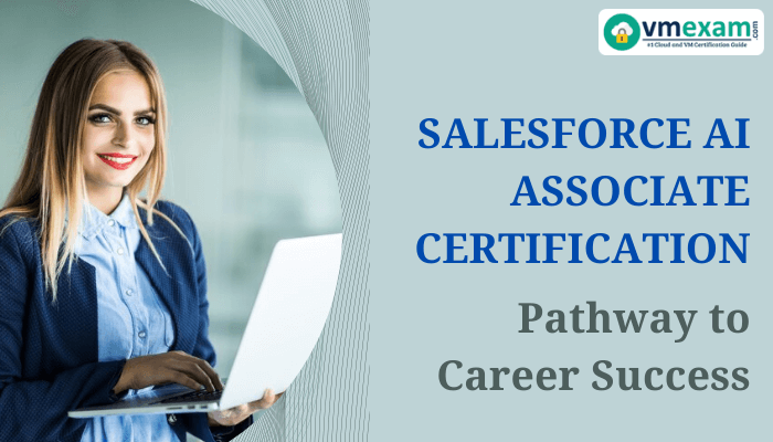 The person studying with the Salesforce AI Associate guidebook.