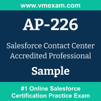 AP-226 Braindumps, AP-226 Exam Dumps, AP-226 Examcollection, AP-226 Questions PDF, AP-226 Sample Questions, Contact Center Accredited Professional Dumps, Contact Center Accredited Professional Official Cert Guide PDF, Contact Center Accredited Professional VCE, Salesforce Contact Center Accredited Professional PDF