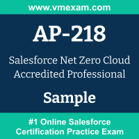AP-218 Braindumps, AP-218 Exam Dumps, AP-218 Examcollection, AP-218 Questions PDF, AP-218 Sample Questions, Net Zero Cloud Dumps, Net Zero Cloud Official Cert Guide PDF, Net Zero Cloud VCE, Salesforce Net Zero Cloud PDF