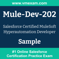Mule-Dev-202 Braindumps, Mule-Dev-202 Exam Dumps, Mule-Dev-202 Examcollection, Mule-Dev-202 Questions PDF, Mule-Dev-202 Sample Questions, MuleSoft Hyperautomation Developer Dumps, MuleSoft Hyperautomation Developer Official Cert Guide PDF, MuleSoft Hyperautomation Developer VCE, Salesforce MuleSoft Hyperautomation Developer PDF