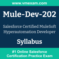 Mule-Dev-202 Dumps Questions, Mule-Dev-202 PDF, MuleSoft Hyperautomation Developer Exam Questions PDF, Salesforce Mule-Dev-202 Dumps Free, MuleSoft Hyperautomation Developer Official Cert Guide PDF, Salesforce MuleSoft Hyperautomation Developer Dumps, Salesforce MuleSoft Hyperautomation Developer PDF