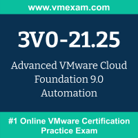 3V0-21.25: Advanced VMware Cloud Foundation 9.0 Automation 3V0-21.25: Advanced VMware Cloud Foundation 9.0 Automation