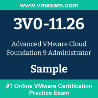 3V0-11.26 Braindumps, 3V0-11.26 Exam Dumps, 3V0-11.26 Examcollection, 3V0-11.26 Questions PDF, 3V0-11.26 Sample Questions, VCAP-VCF Administrator Dumps, Advanced VMware Cloud Foundation Administrator Official Cert Guide PDF, VCAP-VCF Administrator VCE, VMware Advanced VMware Cloud Foundation Administrator PDF