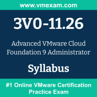3V0-11.26 Dumps Questions, 3V0-11.26 PDF, VCAP-VCF Administrator Exam Questions PDF, VMware 3V0-11.26 Dumps Free, Advanced VMware Cloud Foundation Administrator Official Cert Guide PDF, VMware Advanced VMware Cloud Foundation Administrator Dumps, VMware Advanced VMware Cloud Foundation Administrator PDF
