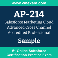 AP-214 Braindumps, AP-214 Exam Dumps, AP-214 Examcollection, AP-214 Questions PDF, AP-214 Sample Questions, Marketing Cloud Advanced Cross Channel Dumps, Marketing Cloud Advanced Cross Channel Official Cert Guide PDF, Marketing Cloud Advanced Cross Channel VCE, Salesforce Marketing Cloud Advanced Cross Channel PDF