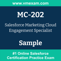 MC-202 Braindumps, MC-202 Exam Dumps, MC-202 Examcollection, MC-202 Questions PDF, MC-202 Sample Questions, Marketing Cloud Engagement Specialist Dumps, Marketing Cloud Engagement Specialist Official Cert Guide PDF, Marketing Cloud Engagement Specialist VCE, Salesforce Marketing Cloud Engagement Specialist PDF