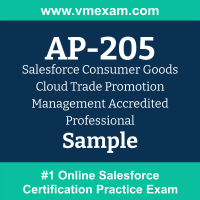 AP-205 Braindumps, AP-205 Exam Dumps, AP-205 Examcollection, AP-205 Questions PDF, AP-205 Sample Questions, Consumer Goods Cloud Trade Promotion Management Dumps, Consumer Goods Cloud Trade Promotion Management Official Cert Guide PDF, Consumer Goods Cloud Trade Promotion Management VCE, Salesforce Consumer Goods Cloud Trade Promotion Management PDF